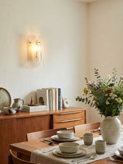 Velora Layered Glass Wall Lamp - Modern Elegance for Living Rooms
